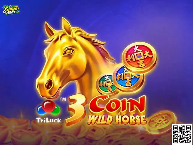 Imagem central do jogo 3 Coin Wild Horse